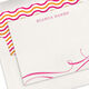 Elegant Flourish Flat Note Cards - Letterpress Image 1 of 2